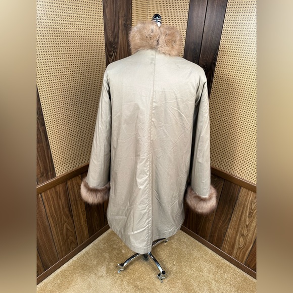 Amoress Made in Sweden Stone Marten Sable Fur Coat Jacket Stroller Medium - Picture 10 of 11